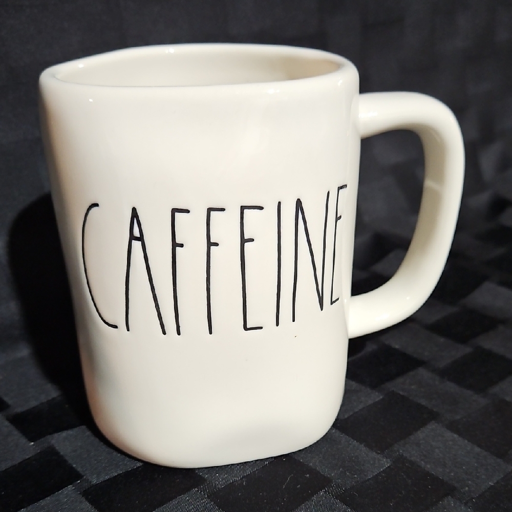 Classic Rae Dunn "CAFFEINE" Artisan Collection Ceramic Coffee Mug By Magenta